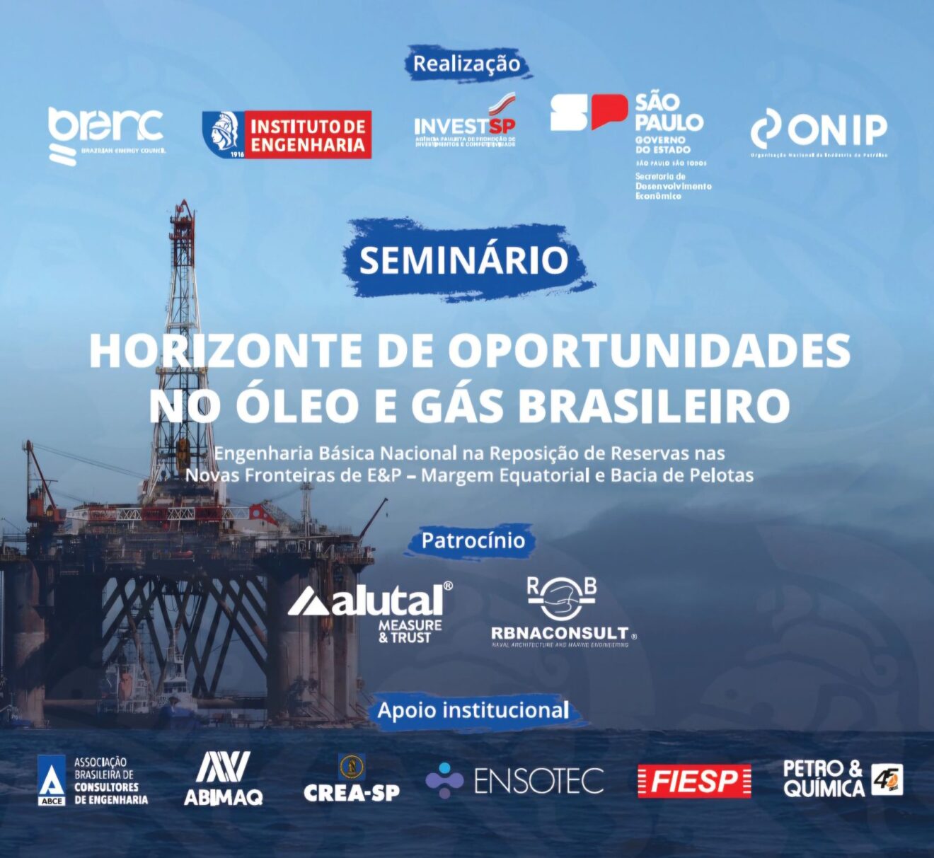 A ONIP participa no seminário “Horizonte de Oportunidades no Óleo e Gás Brasileiro